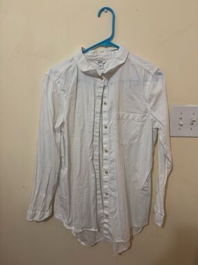 Sonoma Men's White Long-Sleeve Button-Down Shirt